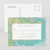 Katie & Brad's Wedding Antwort Postkarte (Vorne/Hinten)