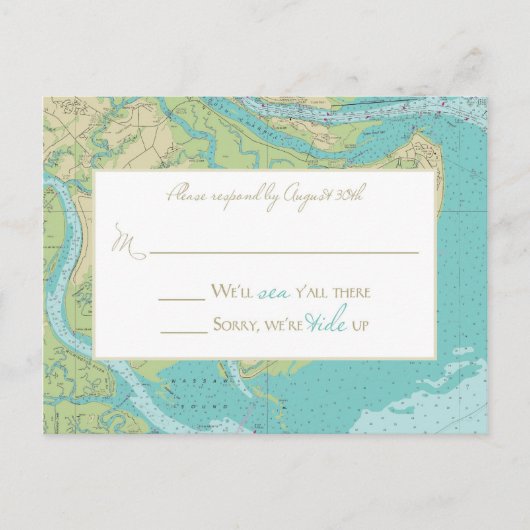 Katie & Brad's Wedding Antwort Postkarte (Vorderseite)