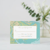 Katie & Brad's Wedding Antwort Postkarte (Stehend Vorderseite)