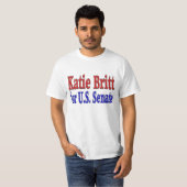 Katie Britt für Senat mit rot-blauen Text T - Shir T-Shirt (Vorne ganz)