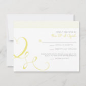 Katie C Ansprechen RSVP Karte (Vorderseite)