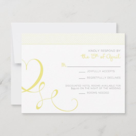 Katie C Ansprechen RSVP Karte (Vorderseite)