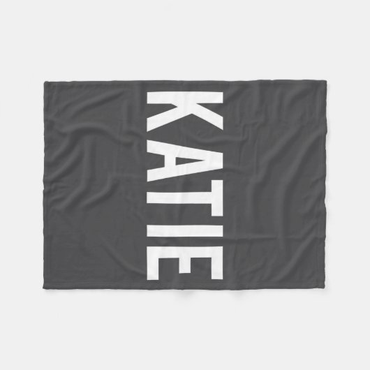 Katie - Cool New Funny Name Fan Gift Tee  Fleecedecke (Vorderseite (Horizontal))
