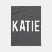 Katie - Cool New Funny Name Fan Gift Tee Fleecedecke (Vorderseite)