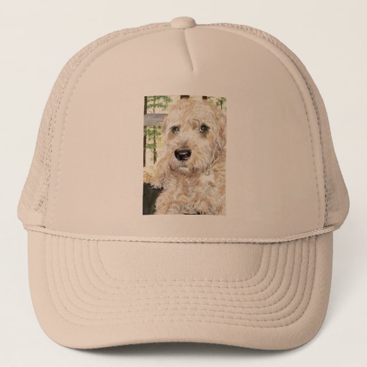 Katie das Wheaton Terrier Truckerkappe (Vorderseite)