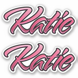 Katie faded pink Aufkleber Sticker Stickerset