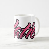 Katie faded pink Tasse Teetasse Kaffeetasse (VorderseiteRechts)