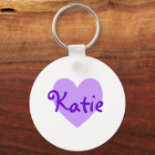 Katie in Lila Schlüsselanhänger (Vorderseite)
