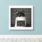 Katie is...ACCUSED Tasse Shoot on Leinwand (Insitu (Holzboden))