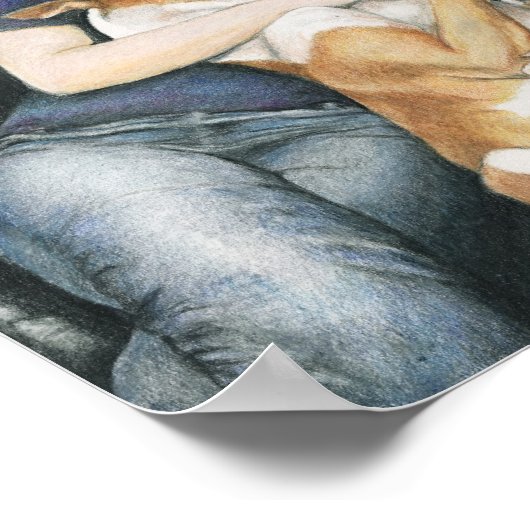 "Katie & Java" Art Print Poster (Ecke)