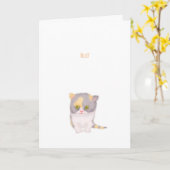 Katie kitten kleine hello Karte (Gelbe Blume)