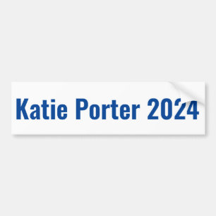 Katie Porter für Präsident 2024 Autoaufkleber