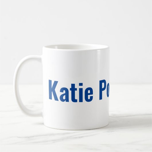 Katie Porter für Präsident 2024 Kaffeetasse (Links)
