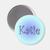 Katie Regenbogen Magnet (Vorderseite/Rückseite)