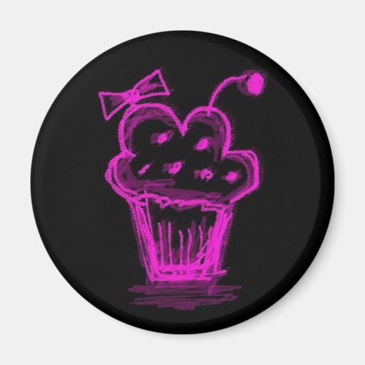 Katieboy Magnet cupcake pink (Vorne)