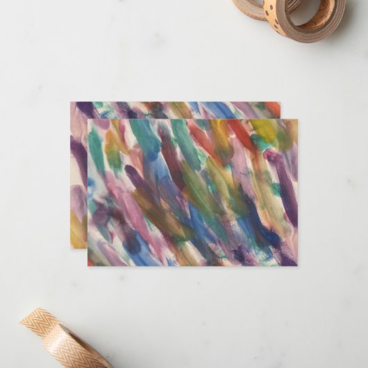 Katie's Artwork #1 - Note Card Mitteilungskarte (Vorderseite/Rückseite Beispiel)