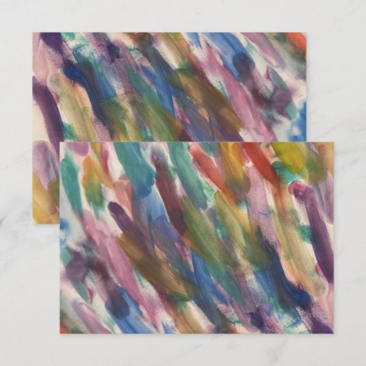 Katie's Artwork #1 - Note Card Mitteilungskarte (Vorne/Hinten)