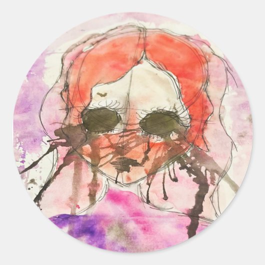 Katie's Artwork #2 - Round Sticker (Vorderseite)