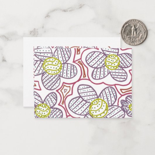 Katie's Artwork #8 - Note Card Mitteilungskarte (Vorderseite/Rückseite Beispiel)