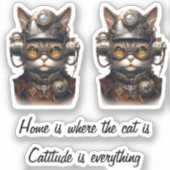 Katitude ist alles aufkleber (Vorderseite)