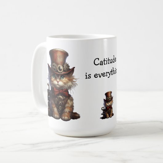 Katitude ist alles kaffeetasse (Vorderseite Links)