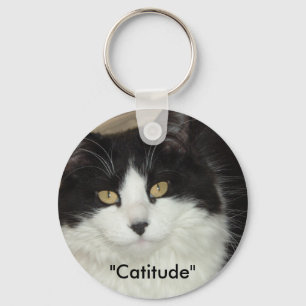 Katitude Katze mit Haltung Schlüsselanhänger