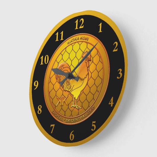 KatkaKoin Cryptocurrency ICO Große Wanduhr (Winkel)