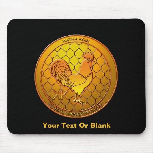 KatkaKoin Geflügel Kryptowährung ICO Mousepad (Vorne)