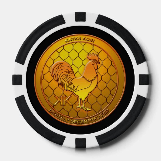 KatkaKoin Geflügel Kryptowährung ICO Pokerchips (Vorderseite)
