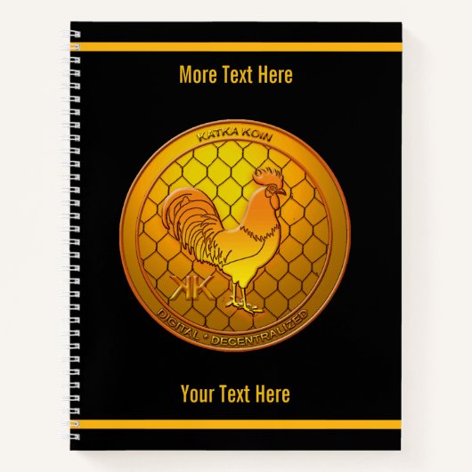 KatkaKoin Kryptowährung ICO Notizbuch (Vorderseite)