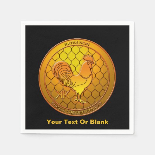 KatkaKoin Kryptowährung ICO Serviette (Vorderseite)