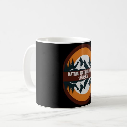 Katmai Alaska � Geist der Berge Kaffeetasse (Vorderseite Links)