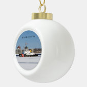 Katmai Bay Ball oder Schneeflocke Keramik Kugel-Ornament (Rechts)