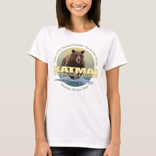 Katmai (Braunbär) WT T-Shirt (Vorderseite)