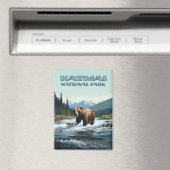 Katmai National Park Alaska Bear Brooks River Magnet (In Situ (Geschirrspüler))
