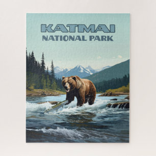 Katmai National Park Alaska Bear Brooks River Puzzle