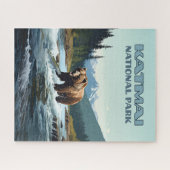 Katmai National Park Alaska Bear Brooks River Puzzle (Horizontal)