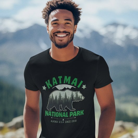 Katmai National Park Alaska Since 1918 Tri-Blend Shirt