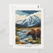 Katmai National Park Alaska Travel Postcard Postkarte (Vorne/Hinten)