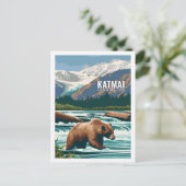 Katmai National Park Alaska USA Postkarte (Stehend Vorderseite)