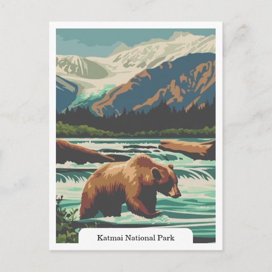 Katmai National Park, Alaska USA Postkarte (Vorderseite)