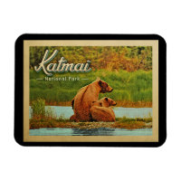 Katmai National Park Bears Vintag