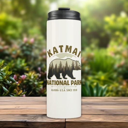 Katmai National Park, Established 1918, Alaska Thermosbecher