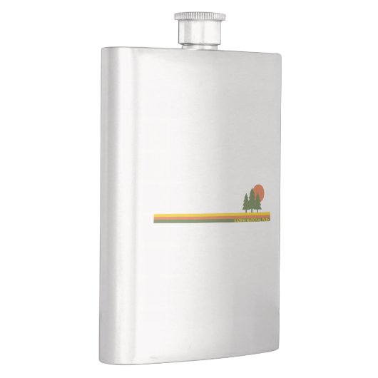 Katmai National Park Pine Trees Sun Flachmann (Rechts)