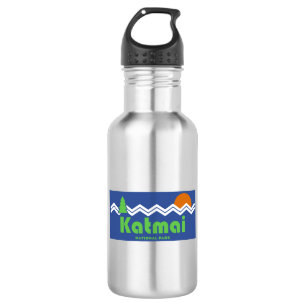 Katmai National Park Retro Edelstahlflasche