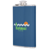 Katmai National Park Retro Flachmann (Links)