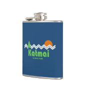 Katmai National Park Retro Flachmann (Links)