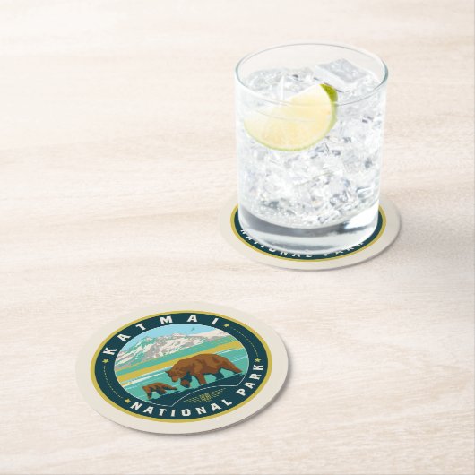 Katmai National Park Runder Pappuntersetzer (Vor Ort)