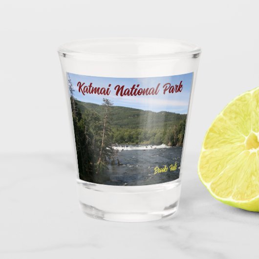 Katmai National Park Shot Glass Schnapsglas (Vorderseite)