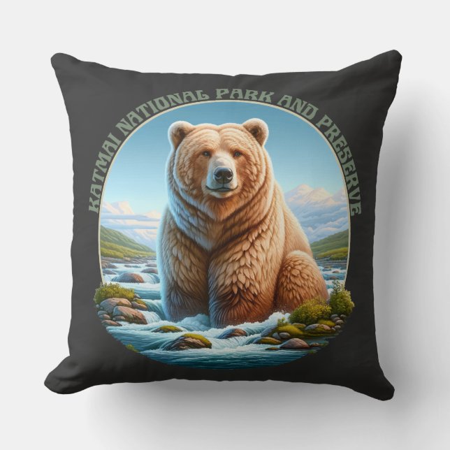 Katmai National Park und Preserve Kissen (Vorderseite)